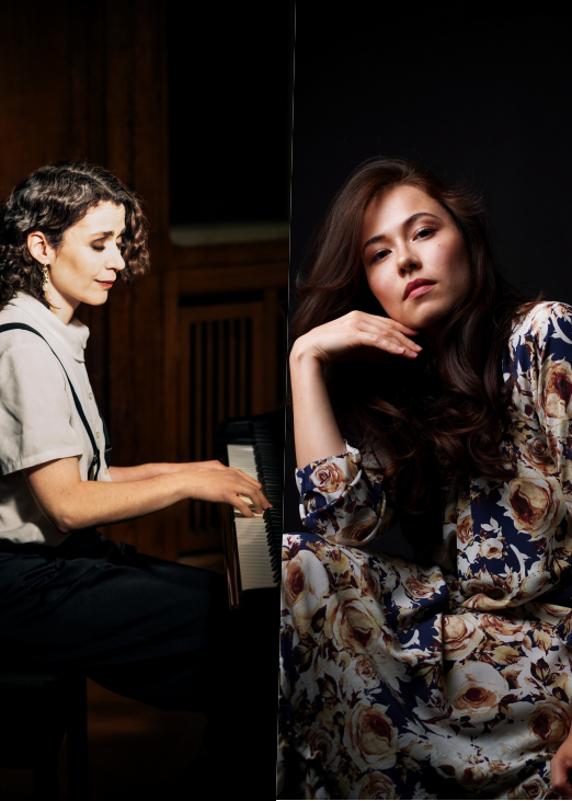 Collage der beiden Pianistinnen Marina Baranova und Annique Göttler