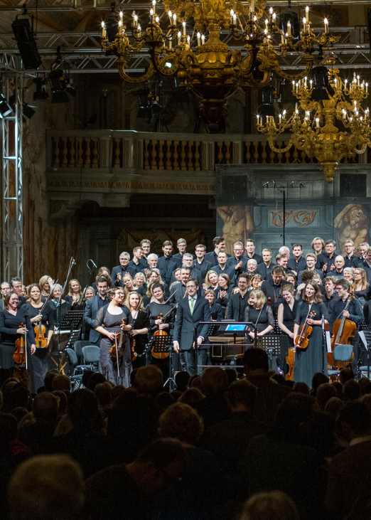 Applausfoto eines vergangenen Konzerts in der Galerie Herrenhausen