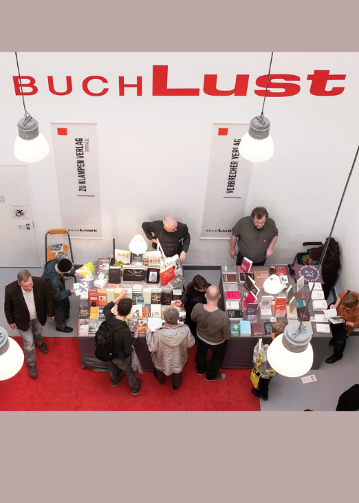 Foto eines Verkaufsstands bei der Buchlust 2023